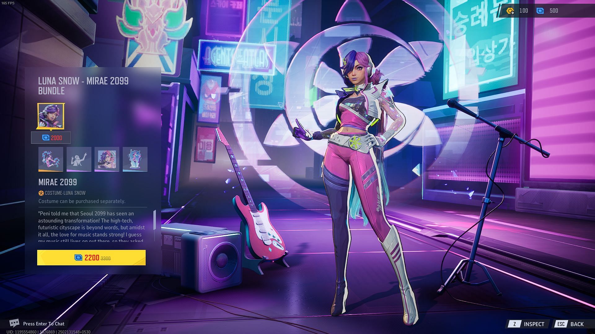 Mirae 2099 skin for Luna Snow in Marvel Rivals (Image via NetEase Games)