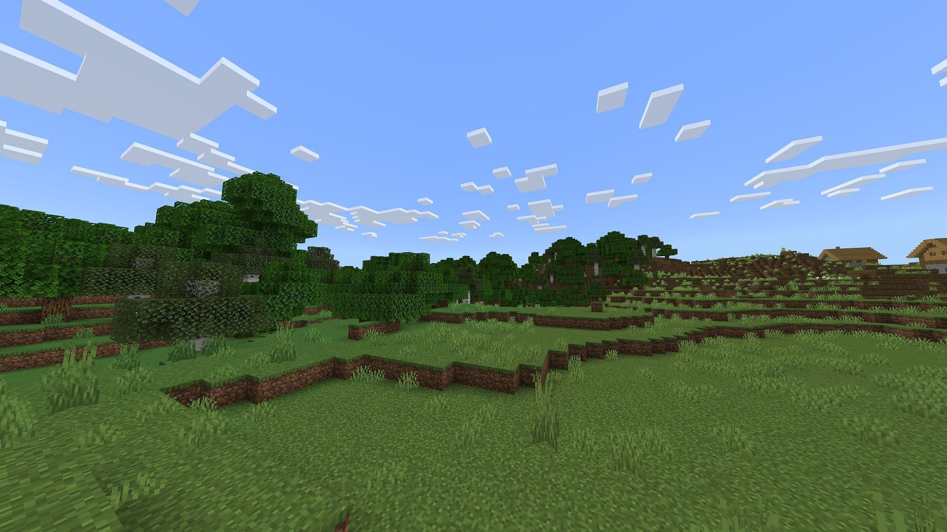 Plains have a better generation of grass and flowers as part of the Minecraft Bedrock 1.21.60 update (Image via Sportskeeda Gaming/Mojang Studios)