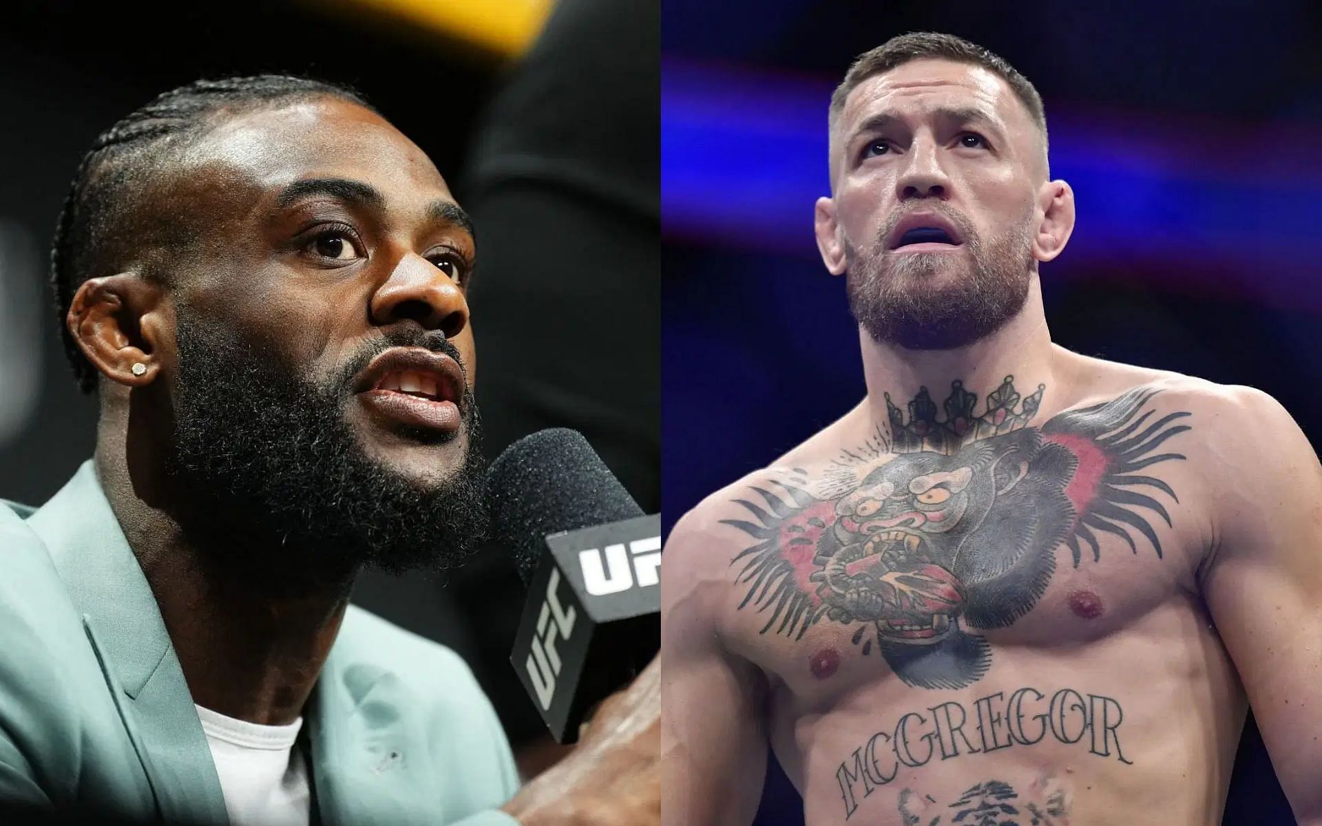 Aljamain Sterling (left) discusses if Conor McGregor (right) should get an &quot;n-word pass&quot; [Images courtesy: Getty Images]