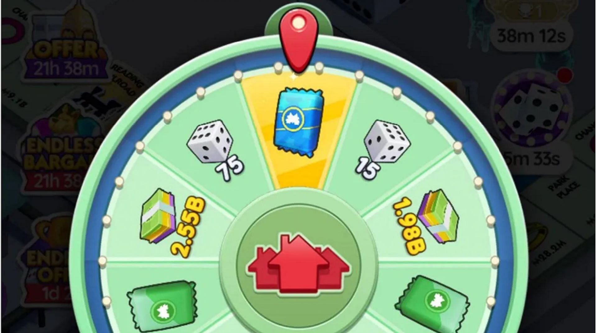 You get to spin the color wheel twice during Wheel Boost event (Image via Scopely)