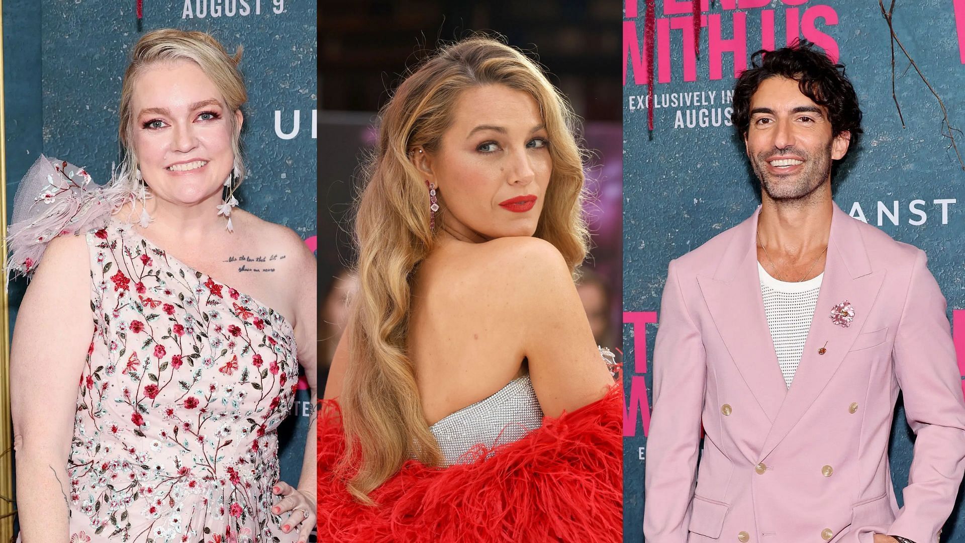 Colleen Hoover, Blake Lively and Justin Baldoni (Images via Getty)