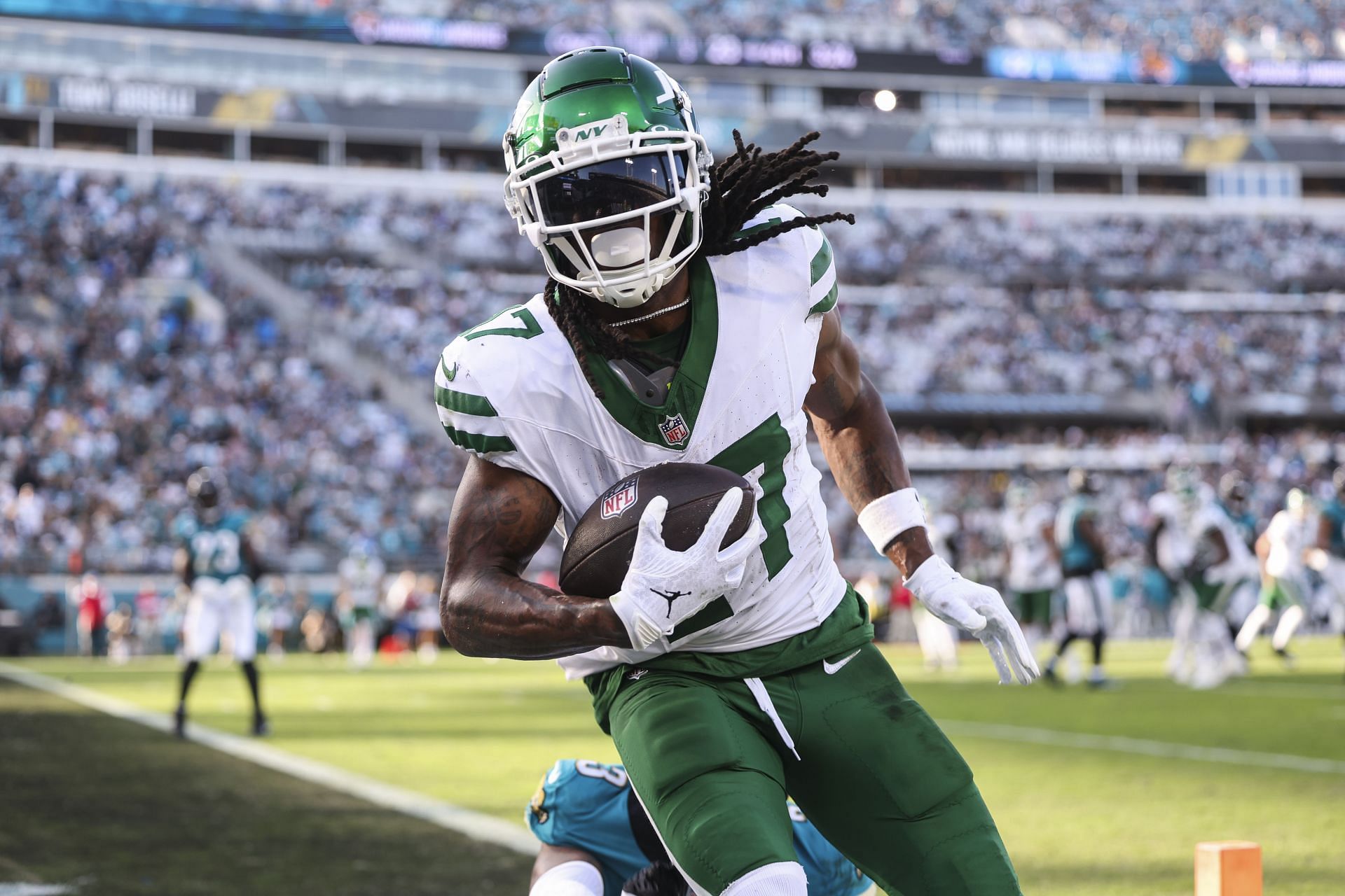 Davante Adams at New York Jets v Jacksonville Jaguars - Source: Getty