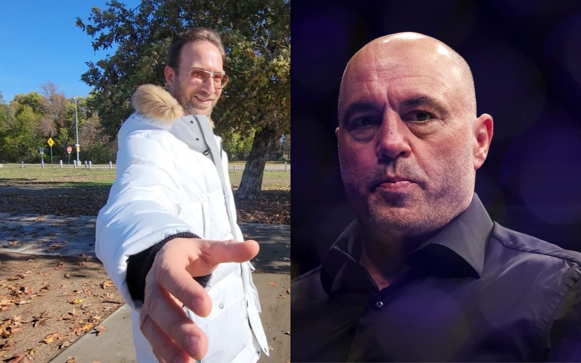 Robert Sepehr (left) has proposed a potential appearance on the JRE podcast hosted by Joe Rogan (right) [Images courtesy: @robertsepehr on Instagram, and Getty Images]