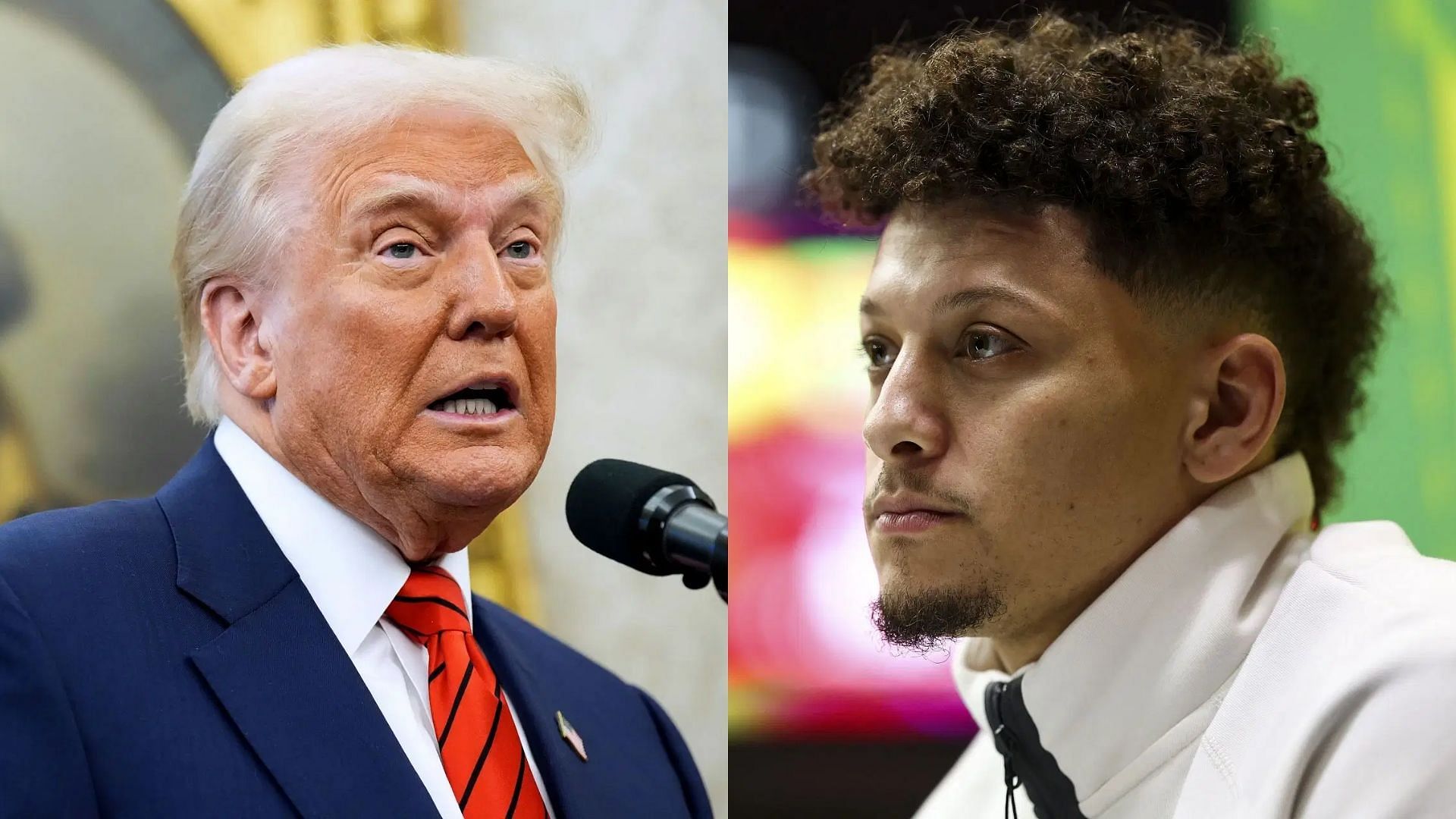 Patrick Mahomes reacts to Donald Trump attending Super Bowl