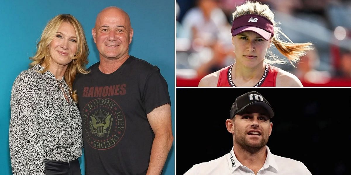 Andre Agassi and Steffi Graf, Eugenie Bouchard, Andy Roddick