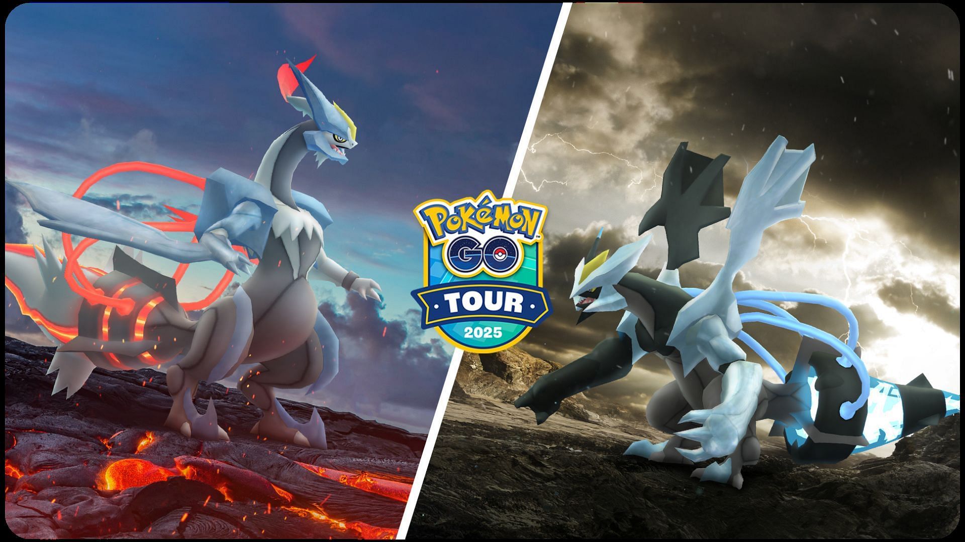 Black and White Kyurem will debut during Pokemon GO Tour Unova Los Angeles and New Taipei City (Image via TPC)