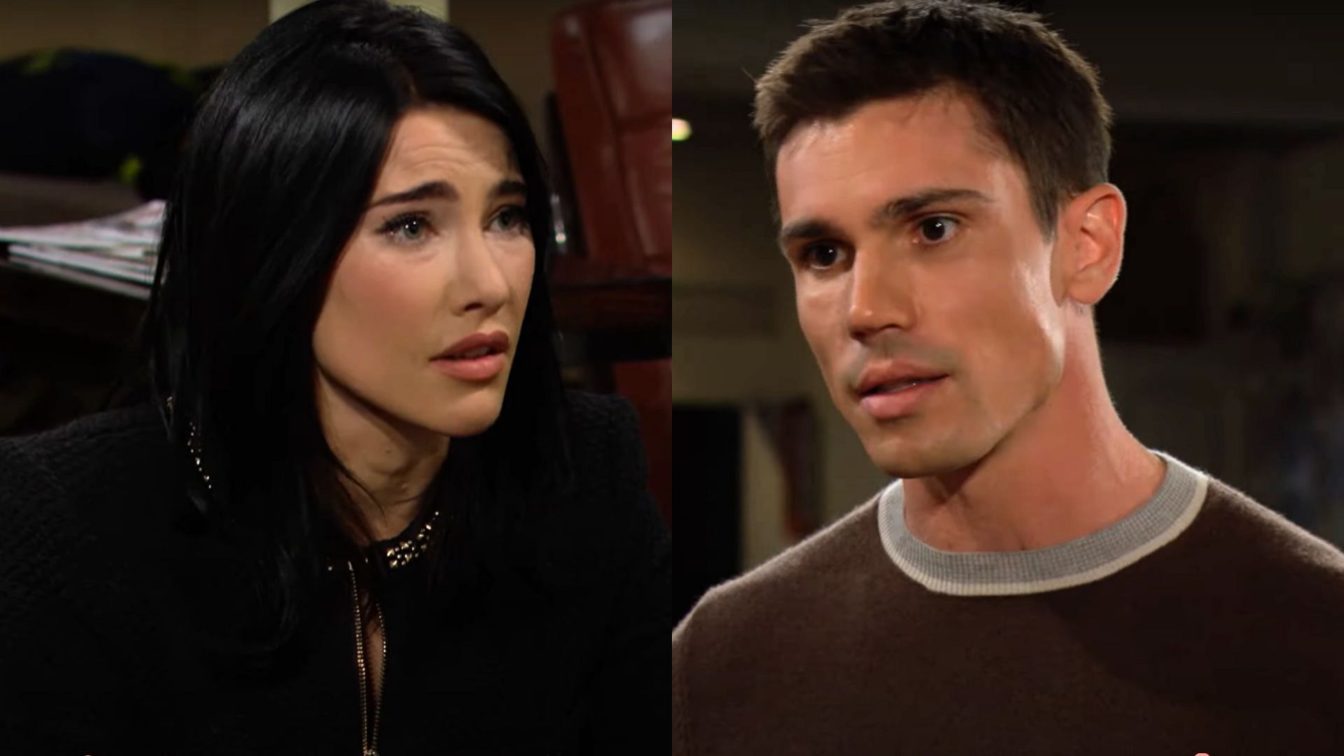 Steffy Forrester is shcoked by Finn Finnegan