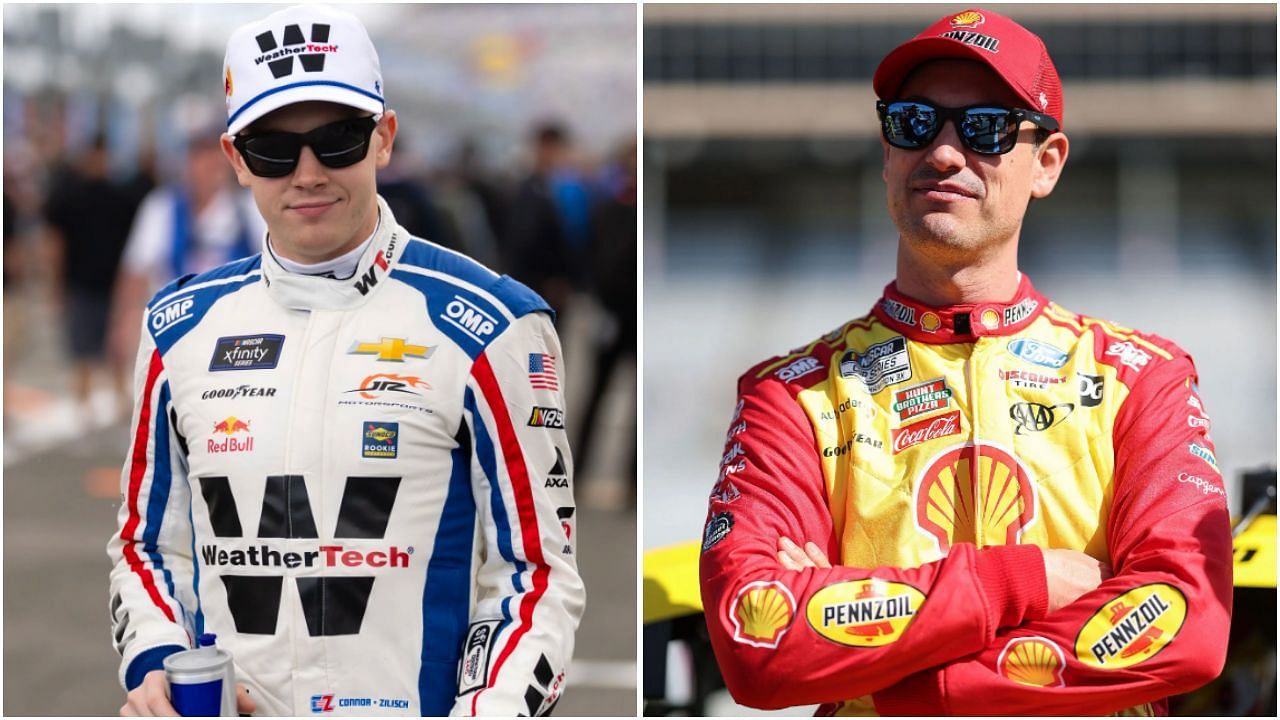 NASCAR drivers (L) Connor Zilisch and (R) Joey Logano. ( Source - Imagn &amp; Getty )