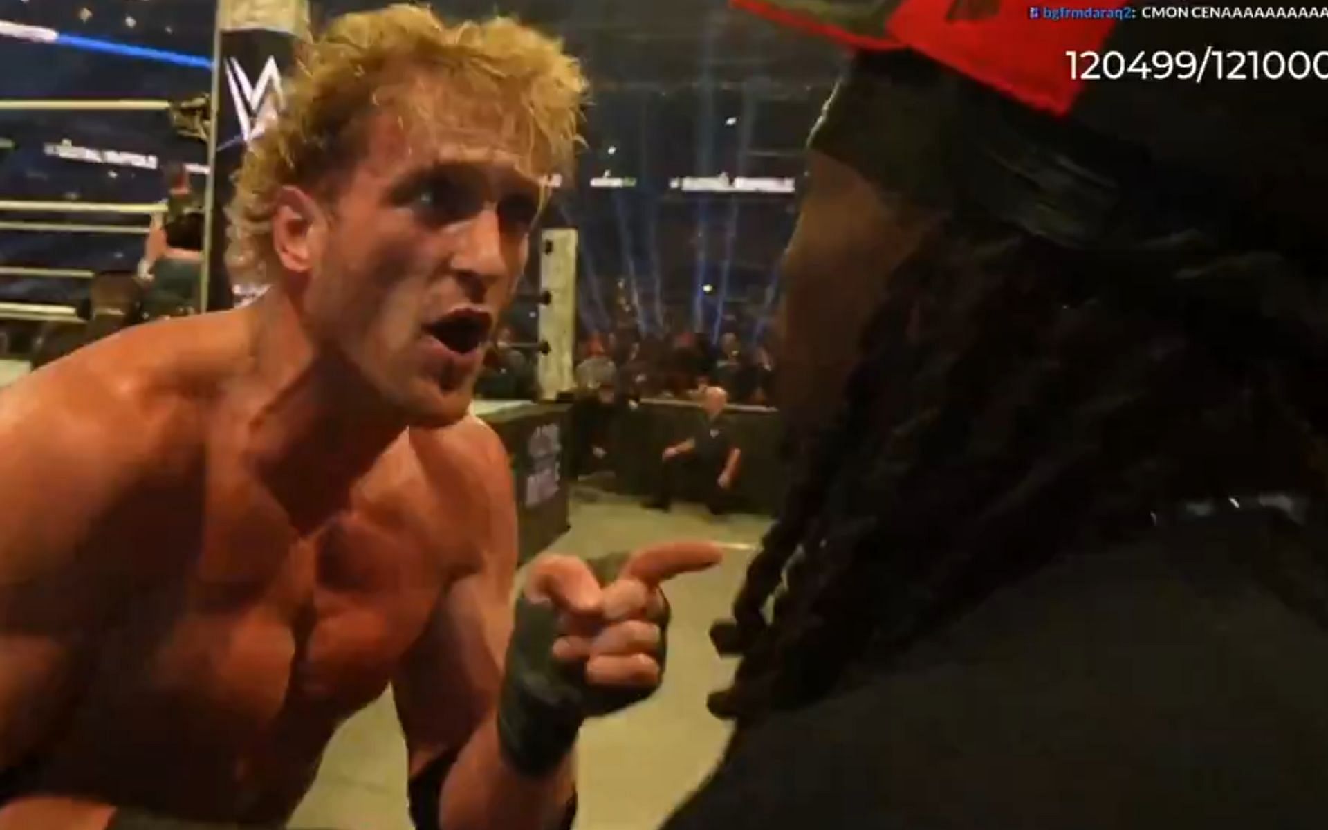 Kai Cenat and Logan Paul seen getting into a heated argument after influencer gets eliminated from the Royal Rumble 2025