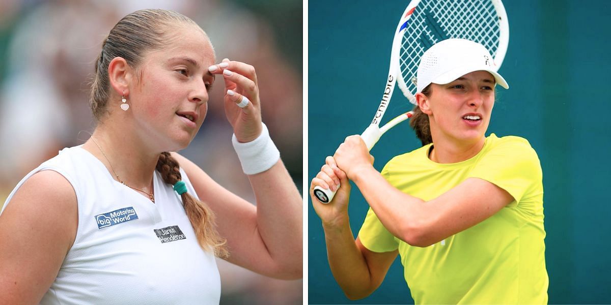 Jelena Ostapenko (L) &amp; Iga Swiatek (R) [Image Source: Getty Images]