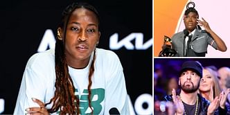 Coco Gauff makes her feelings known as Doechii beats out Eminem and Future to win Best Rap Album at Grammys 2025