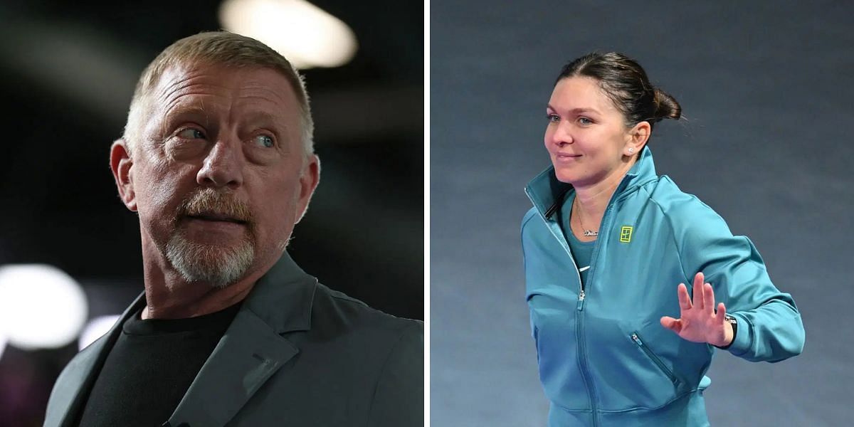 Boris Becker (left), Simona Halep (right), Sources: Getty