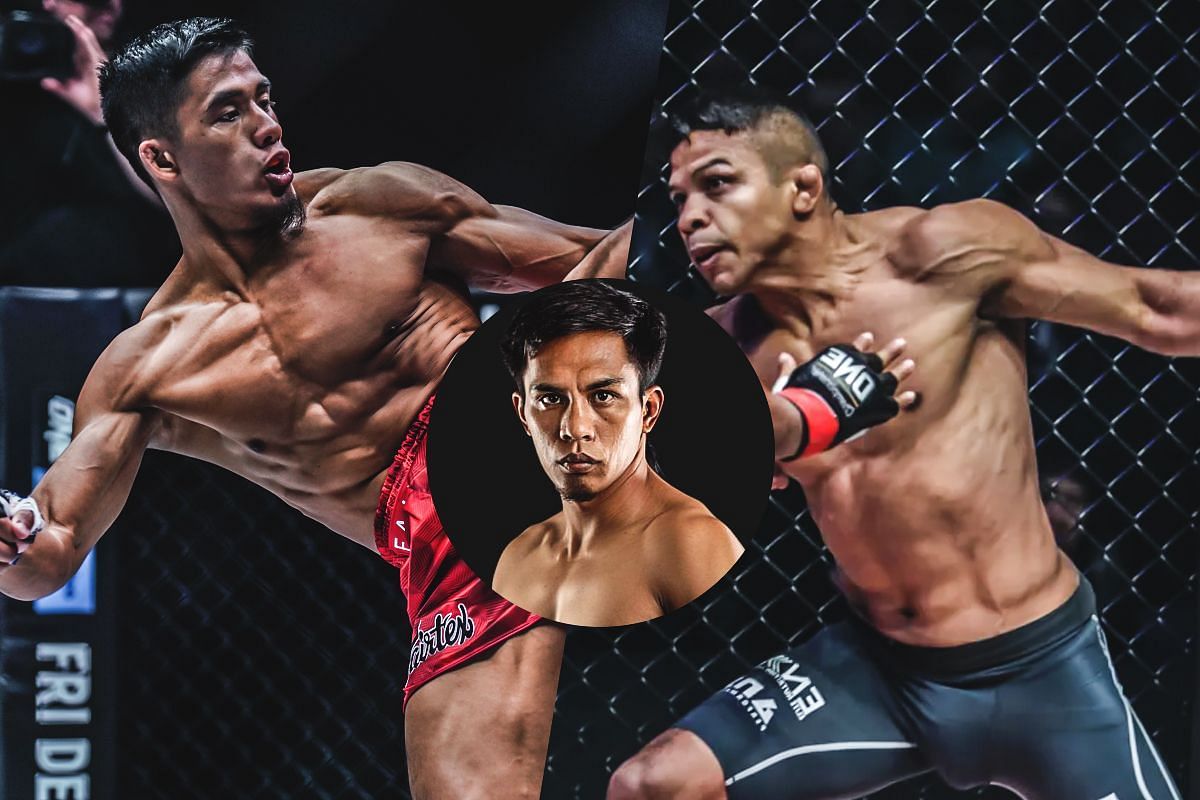 Kevin Belingon (C) says Stephen Loman helped him prepare for fifth match against Bibiano Fernandes. -- Photo by ONE Championship