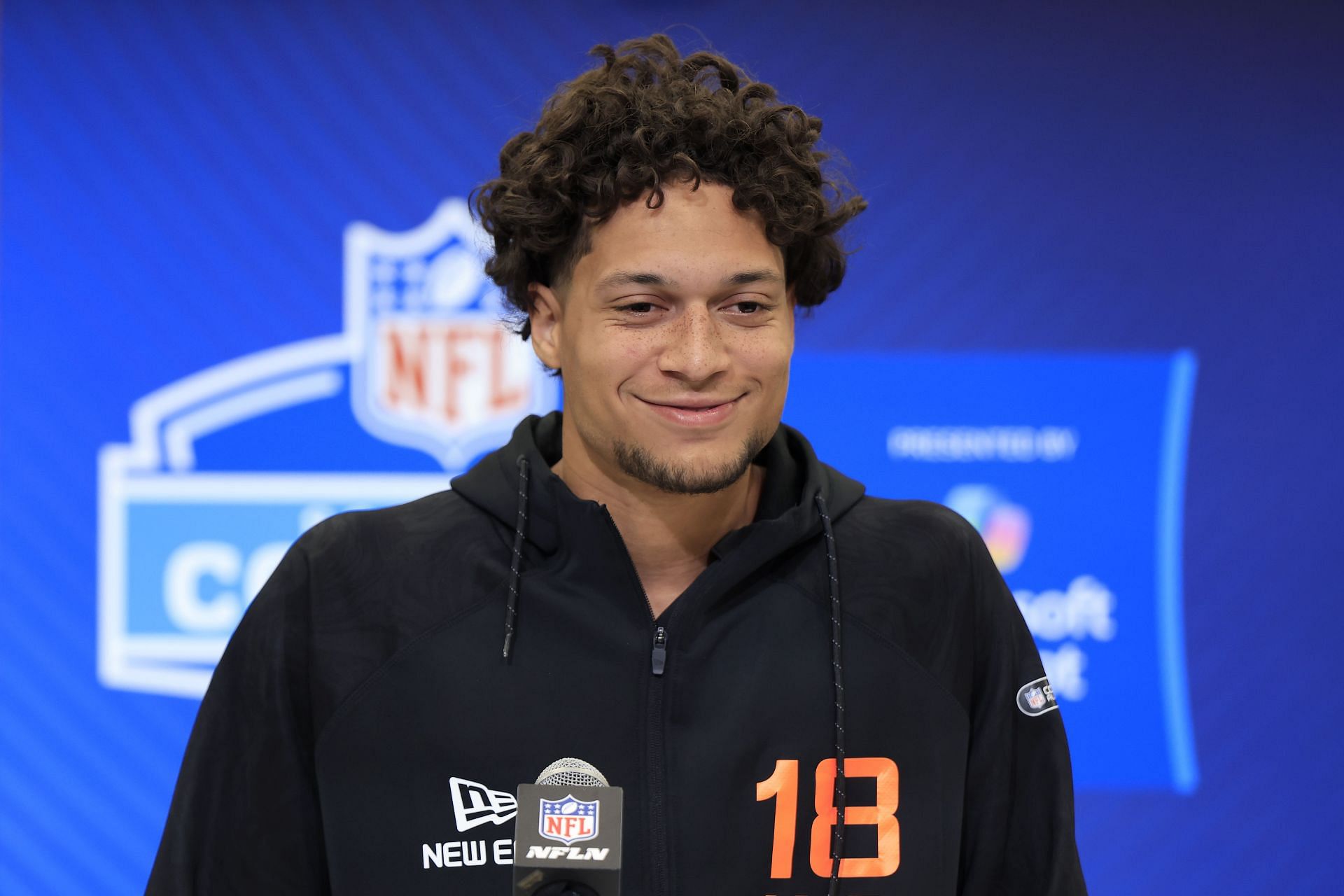 Jayden Higgins at 2025 NFL Scouting Combine - Source: Getty