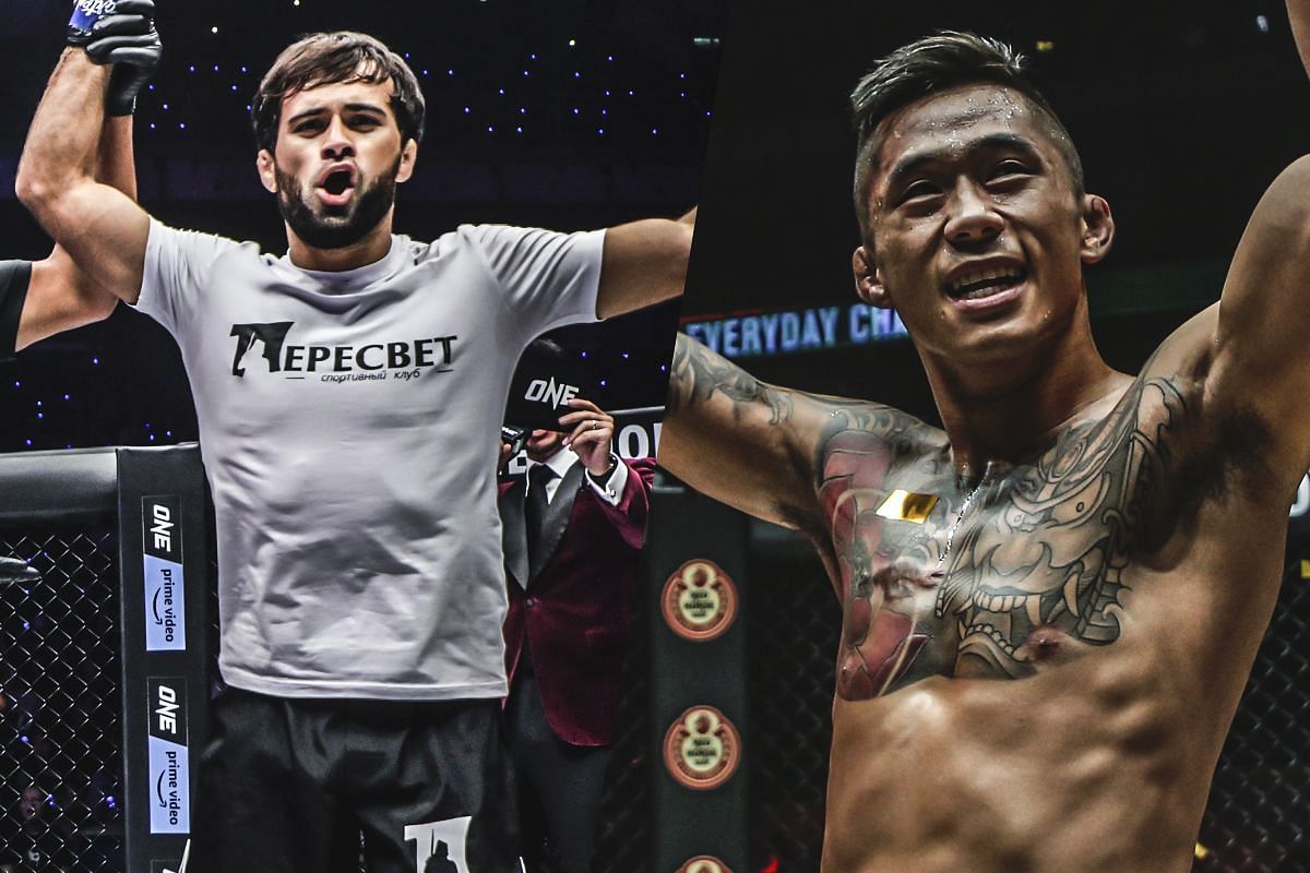 Shamil Gasanov (left) and Martin Nguyen (right). [Photos from ONE Championship]