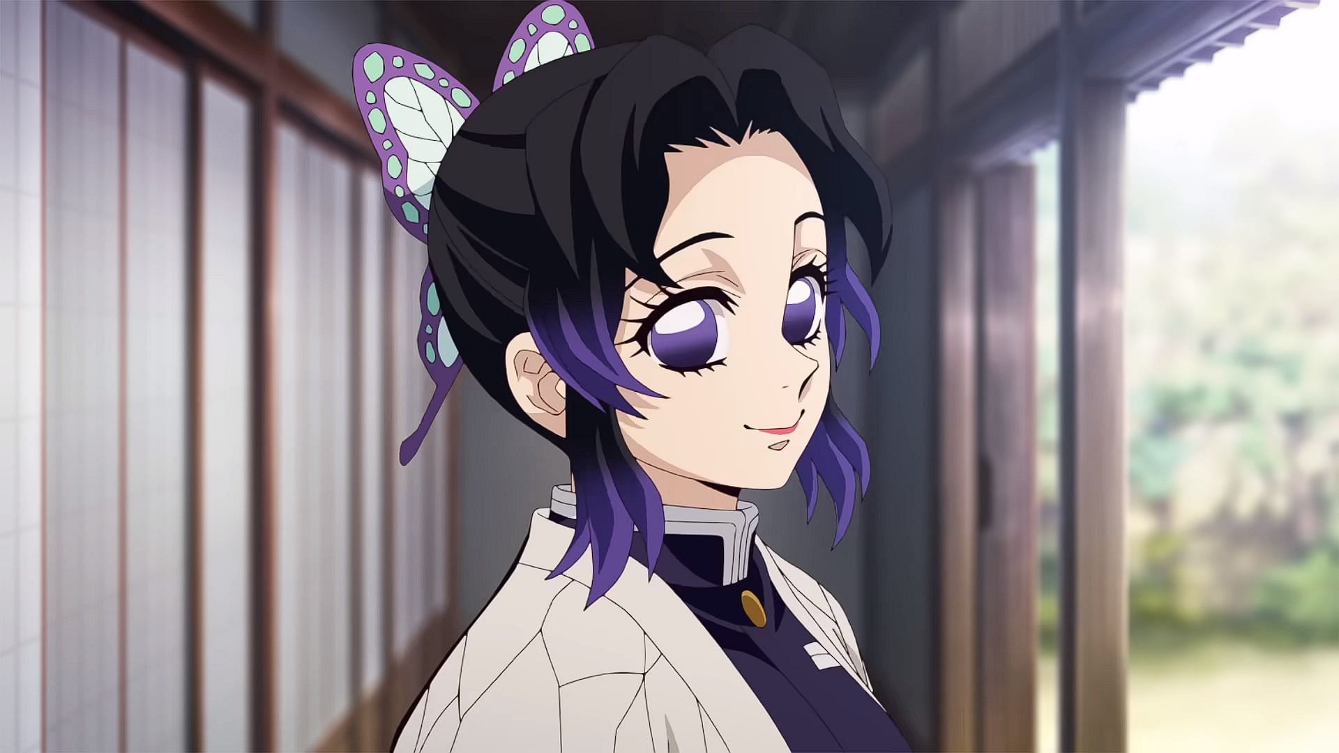 Shinobu, the Insect Hashira from Demon Slayer (Image via Ufotable)