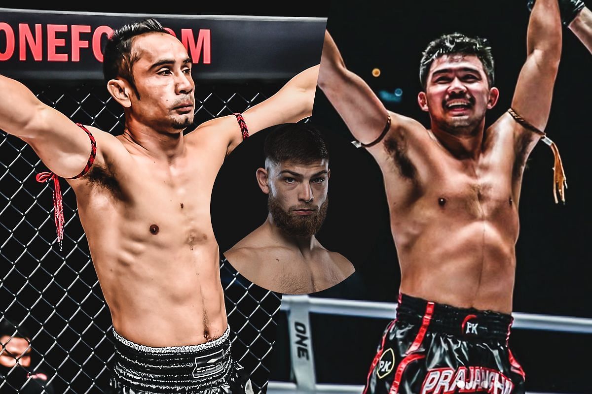 (From left) Sam-A Gaiyanghadao, Ellis Badr Barboza, Prajanchai PK Saenchai.