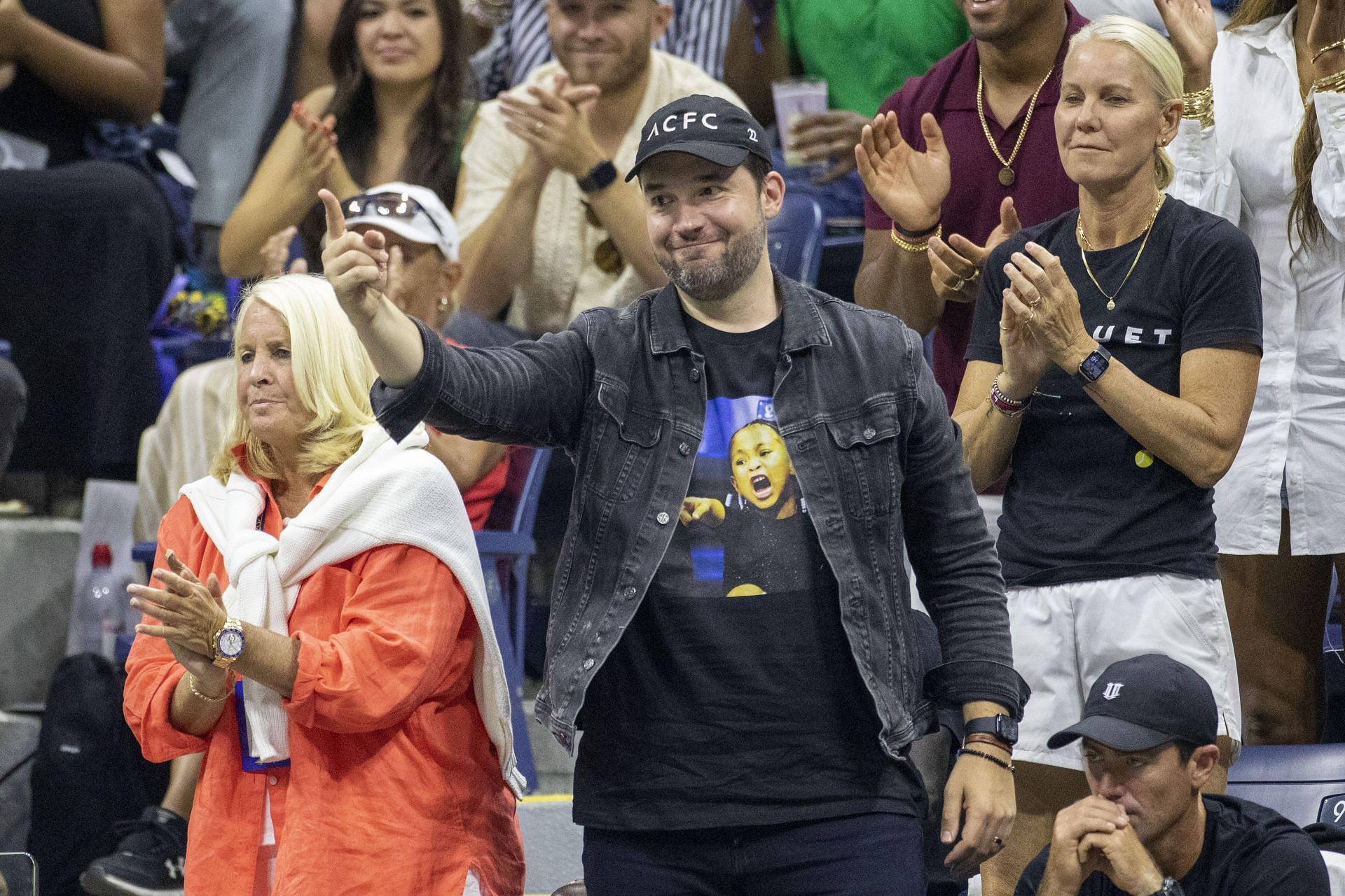 Serena Williams&#039; husband Alexis Ohanian pictured at the 2022 US Open | Image Source: Getty