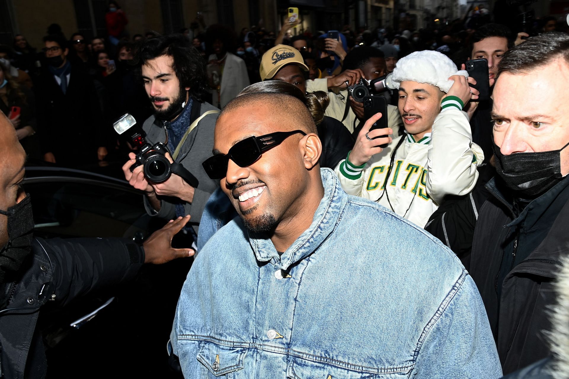 Kanye West was nominated for Grammys 2025 (Image via Getty)