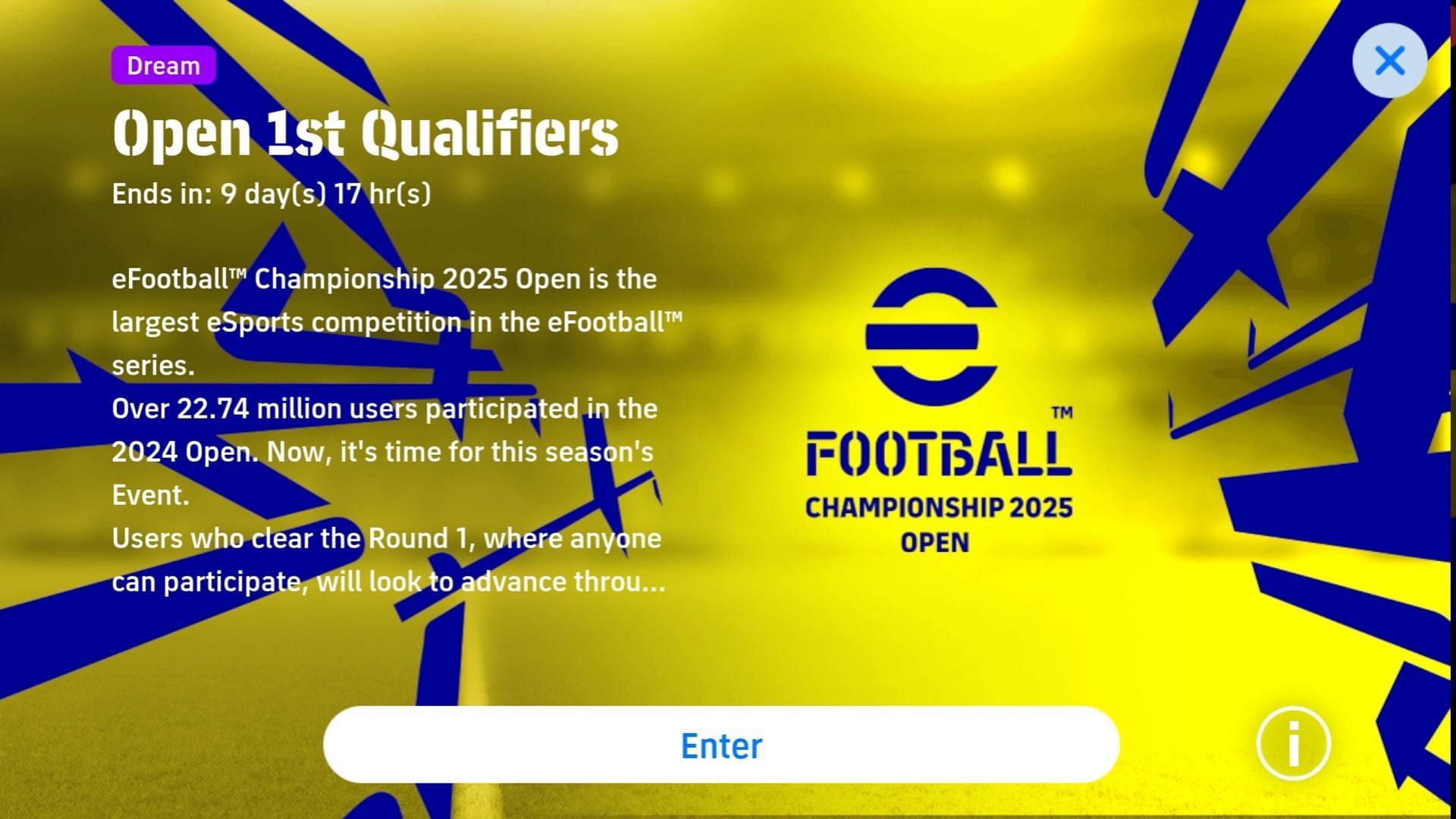 1st Qualifiers Round 1 challenges need to be cleared to move to Round 2 (Image via Konami)