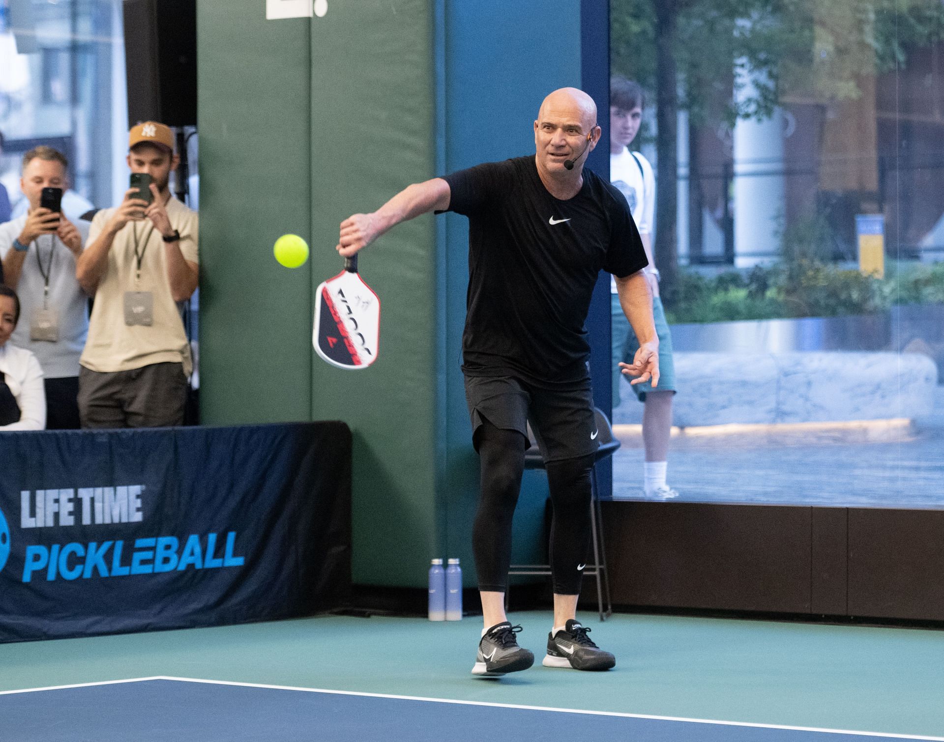 Andre Agassi and World&#039;s Top Pros Play Pickleball at Life Time PENN 1 - Source: Getty