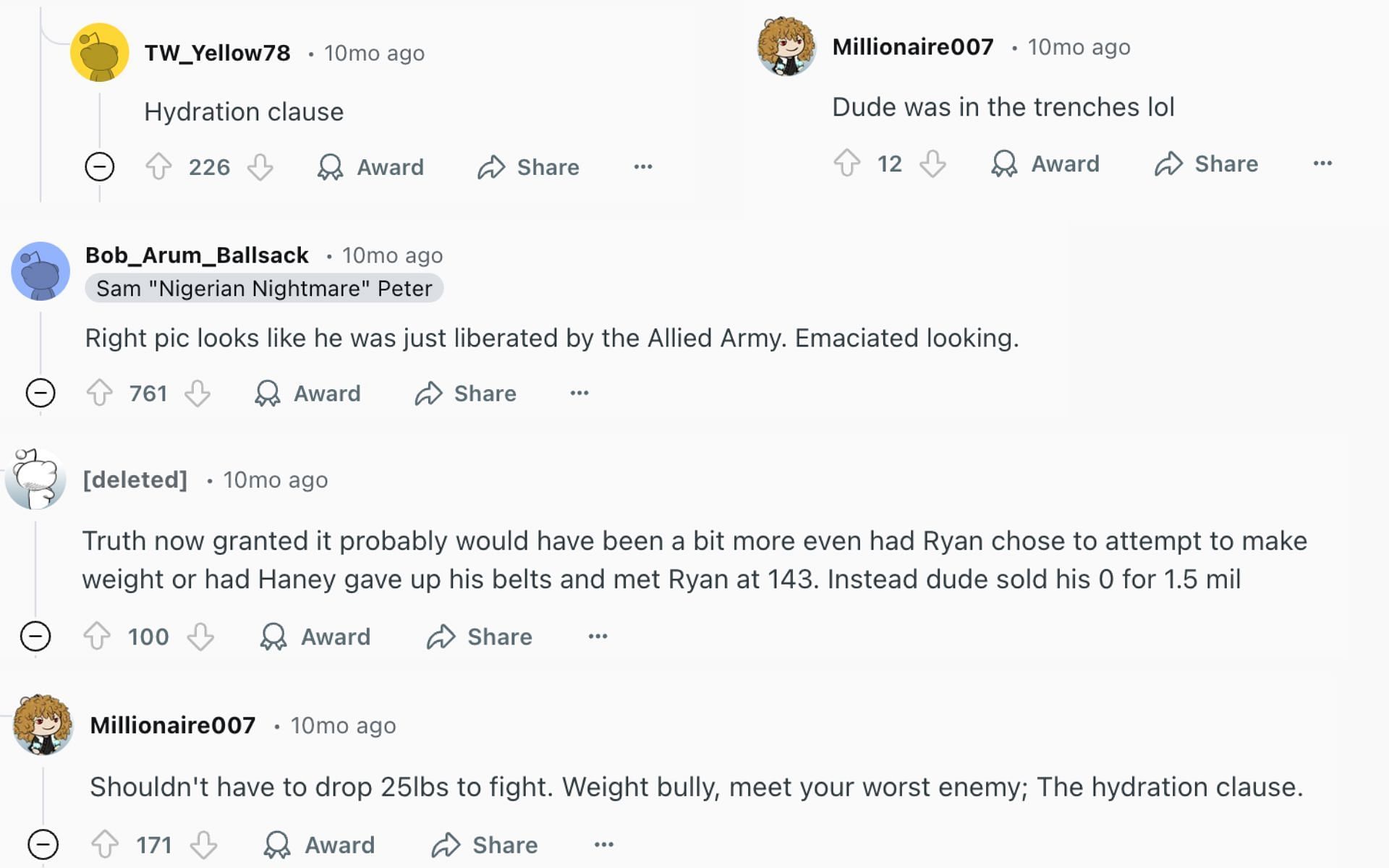 Fans react to Ryan Garcia&#039;s transformation against Devin Haney and Gervonta Davis fight. [Screenshot courtesy: Reddit]