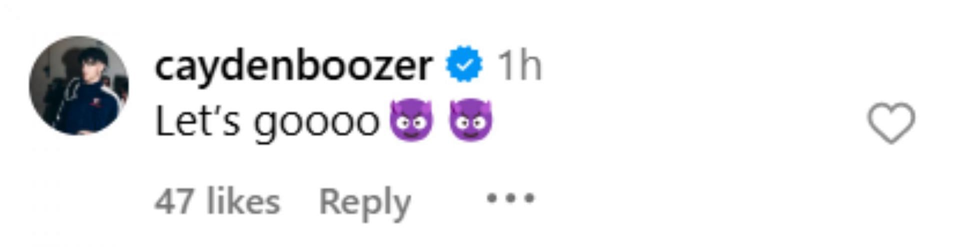 Carlos Boozer&#039;s son Cayden Boozer shares 2-word reaction ahead of Duke&#039;s game against Syracuse Orange (Credits: @dukembb Instagram)