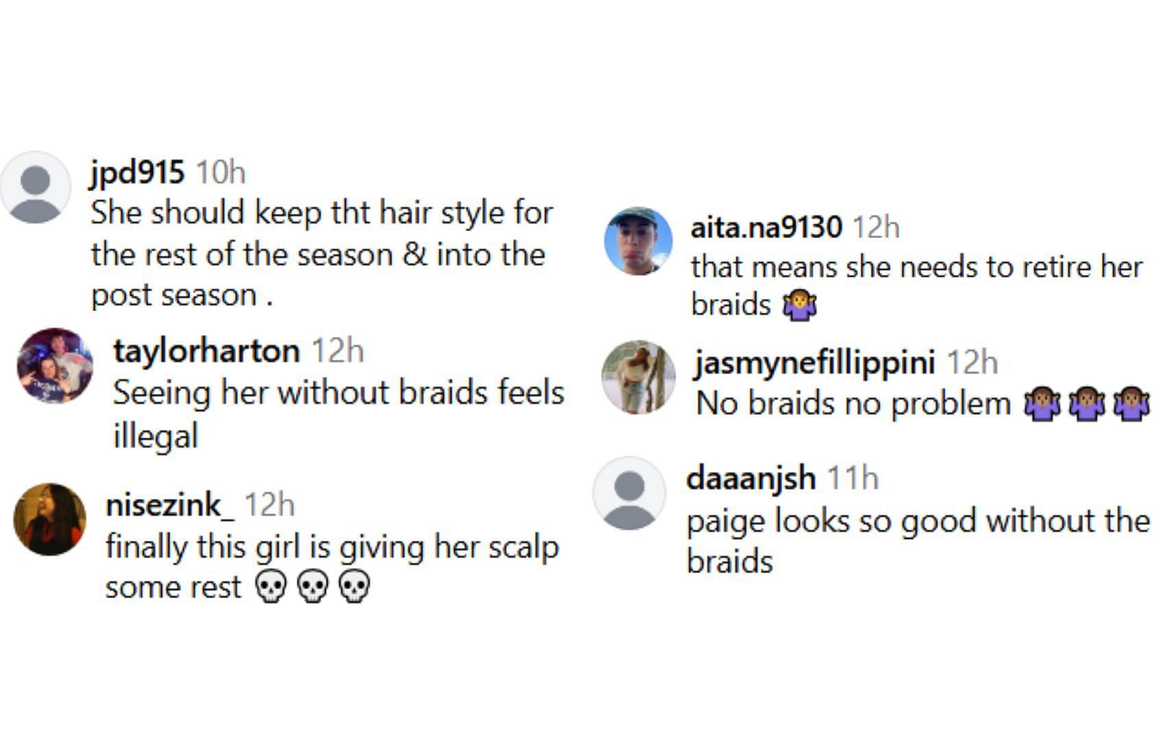 Fans react to Bueckers&#039; changed hairstyle against Butler | via @uconnwbb/ig