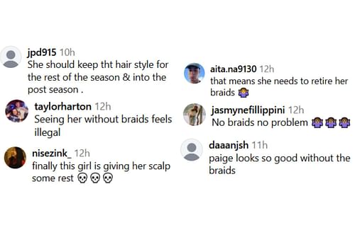 Fans react to Bueckers' changed hairstyle against Butler | via @uconnwbb/ig