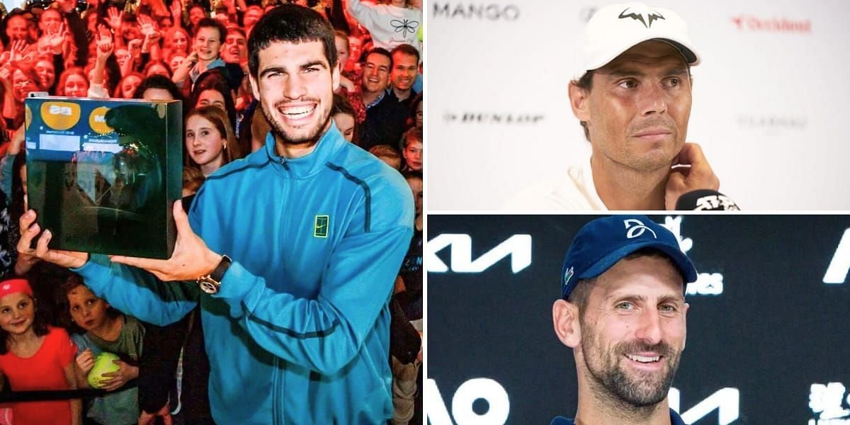 Novak Djokovic joins Rafael Nadal in congratulating Carlos Alcaraz (Source - GETTY)