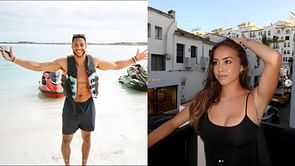 Astros' Jeremy Pena's girlfriend Julia Grosso turns up the glamor in beige long coat & black blouse in Chicago