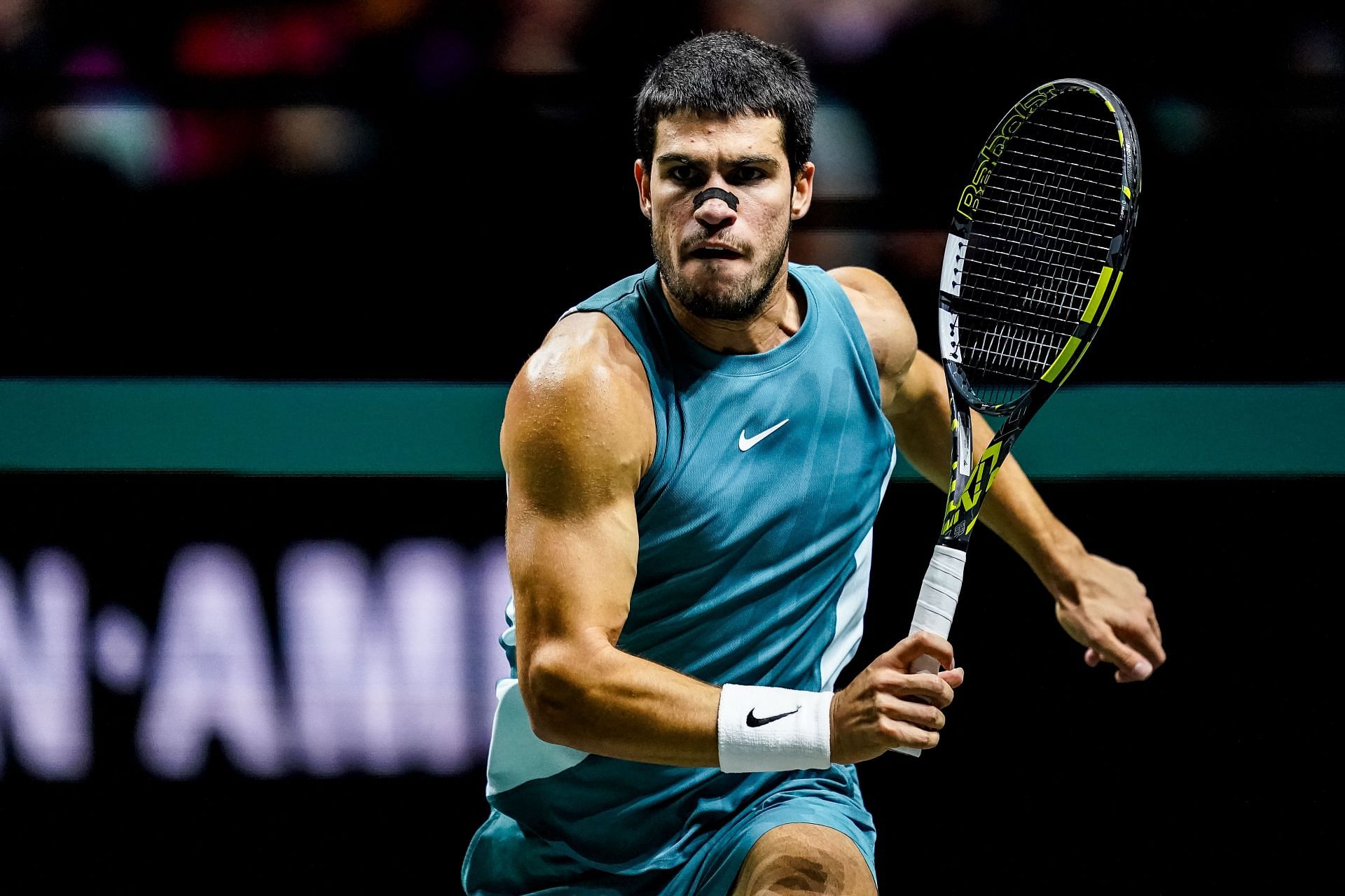 Carlos Alcaraz at the ABN AMRO Open - Day Six - Source: Getty