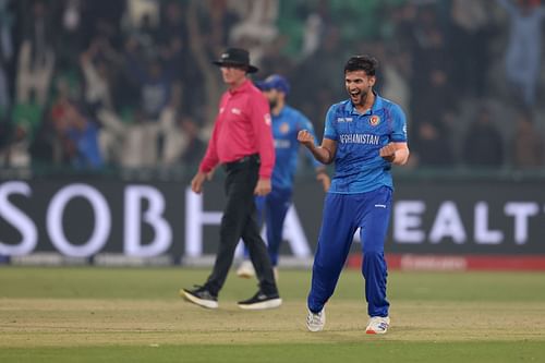 Azmatullah Omarzai was a key figure in Afghanistan's win over England, scoring 41 runs and picking up five wickets - Source: Getty