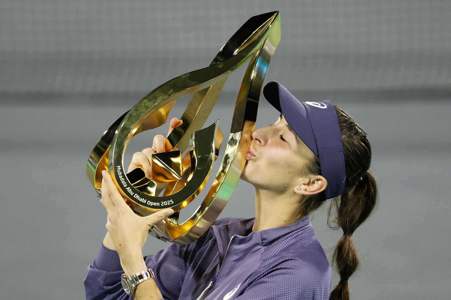 Belinda Bencic pictured at the 2025 Abu Dhabi Open | Image Source: Getty