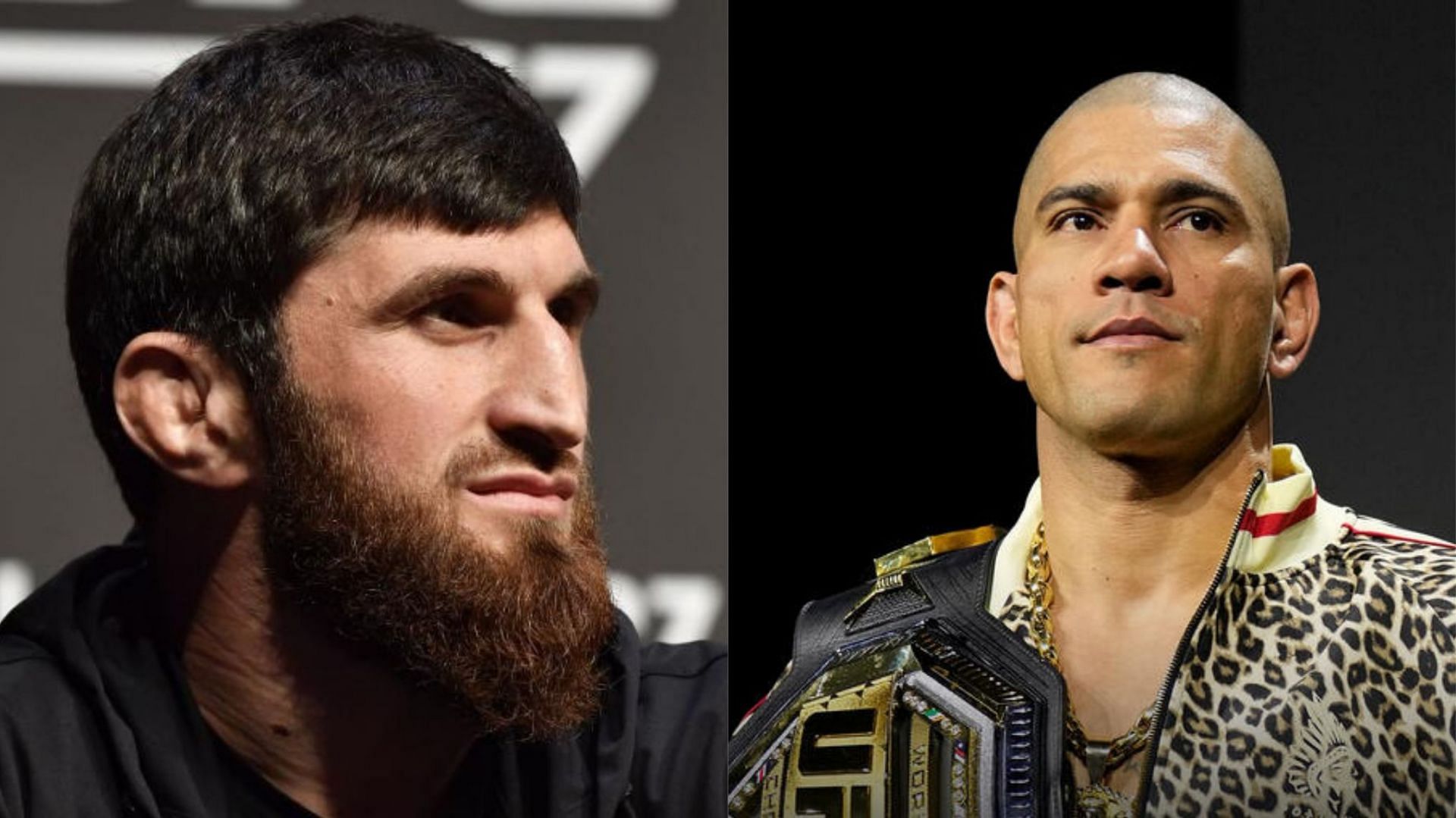 Magomed Ankalaev(left) voices out his stern warning to Alex Pereira (right), ahead of their bout in UFC 313 [Image source: ufc.com]