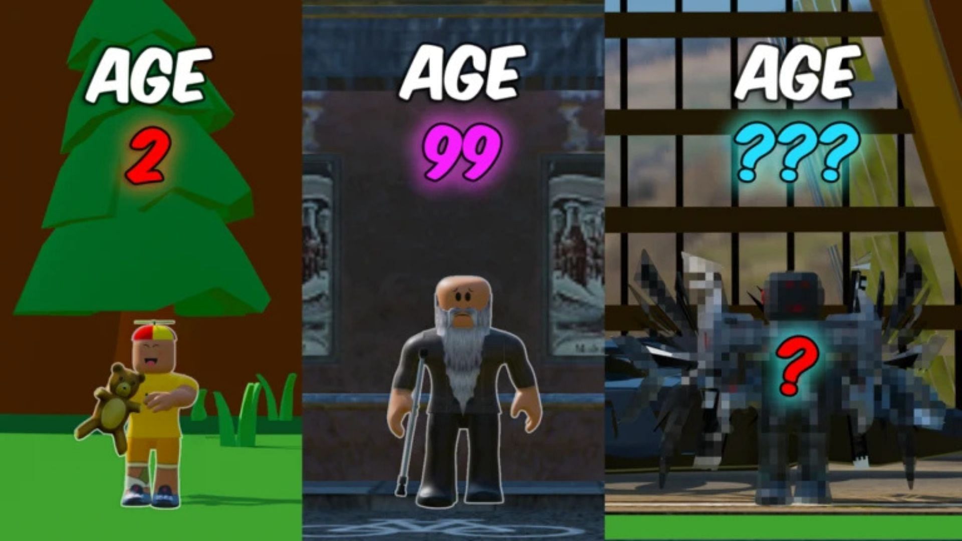 Check all active codes for Every Second You Get Older (Image via Children Falling Inc/Roblox)