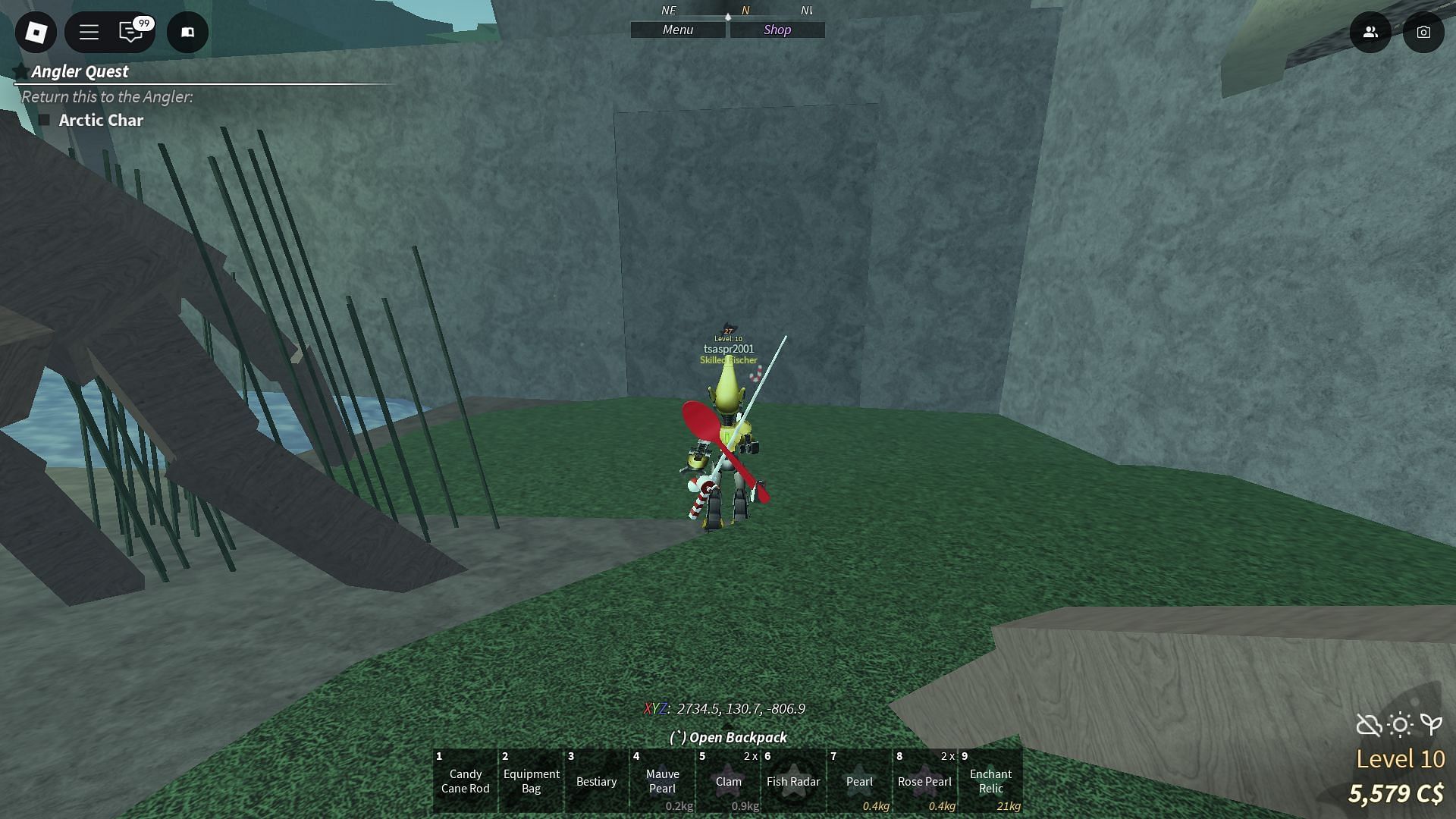 Access the elevator behind this fake wall to reach Keeper&#039;s Secret (Image via Roblox)