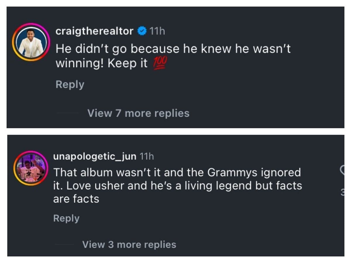 Internet reacts as Usher explains he skipped Grammy&#039;s out of respect for LA fire victims (Image via Instagram/@theshaderoom)