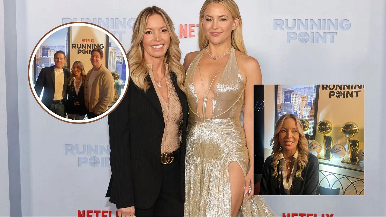 Jeanie Buss talks about producing a new Netflix show (EXCLUSIVE). Images also feature David Stassen and Ike Barinholtz. Image credits: Getty images