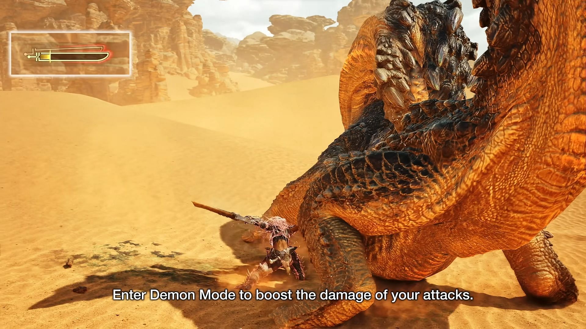 Demon mode in Monster Hunter Wilds (Image via Capcom)