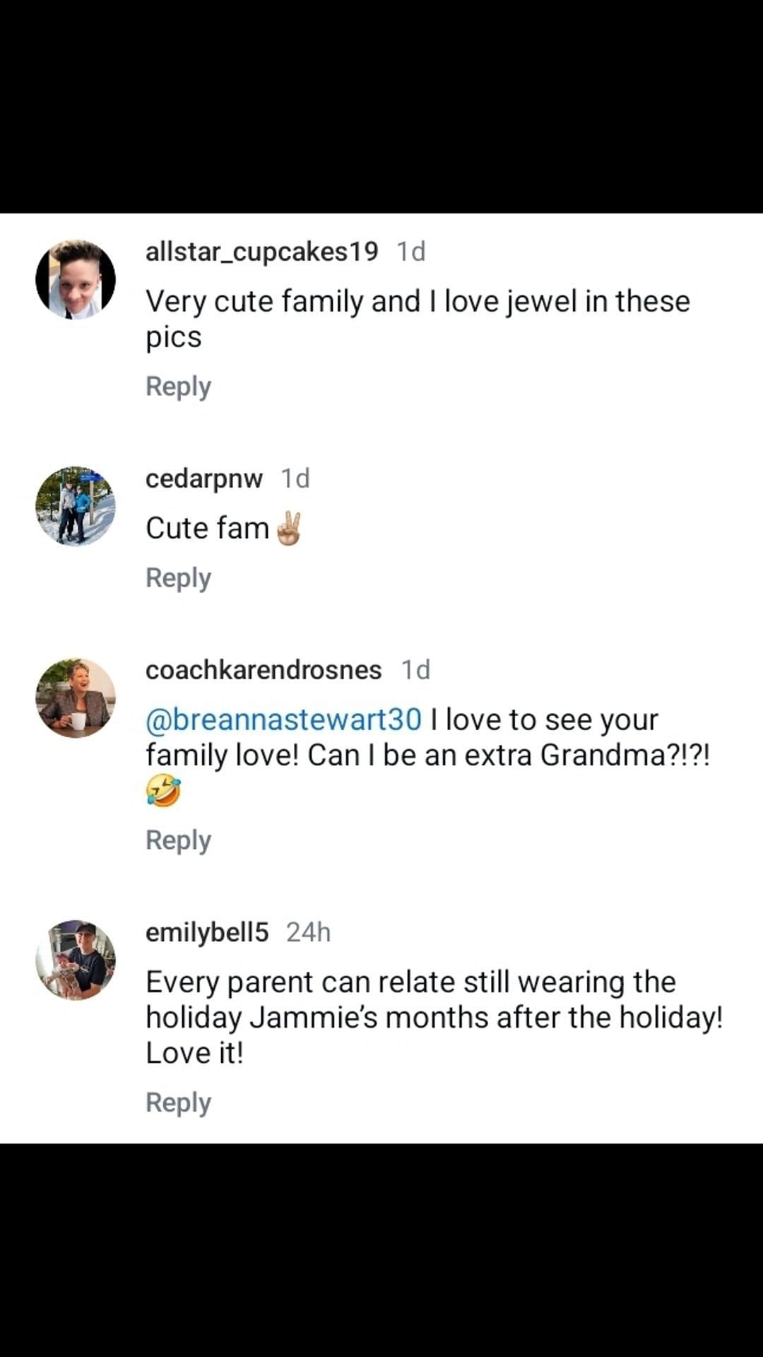 Netizens offer kind words for Breanna Stewart&#039;s family. Credit: Stewart/IG