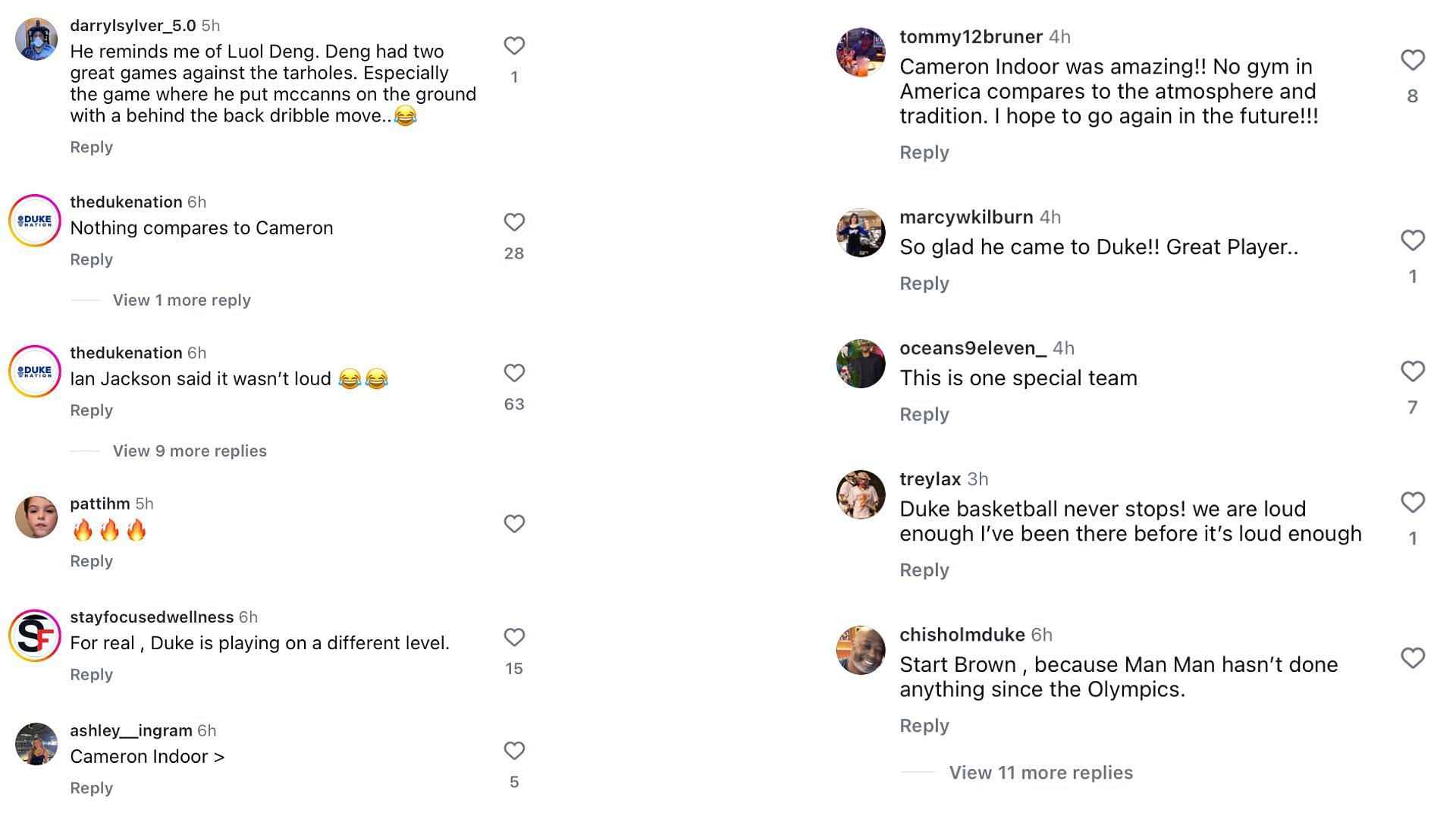 Fans react to Khaman Maluach&#039;s statement - (Image via Instagram/@dukembb)