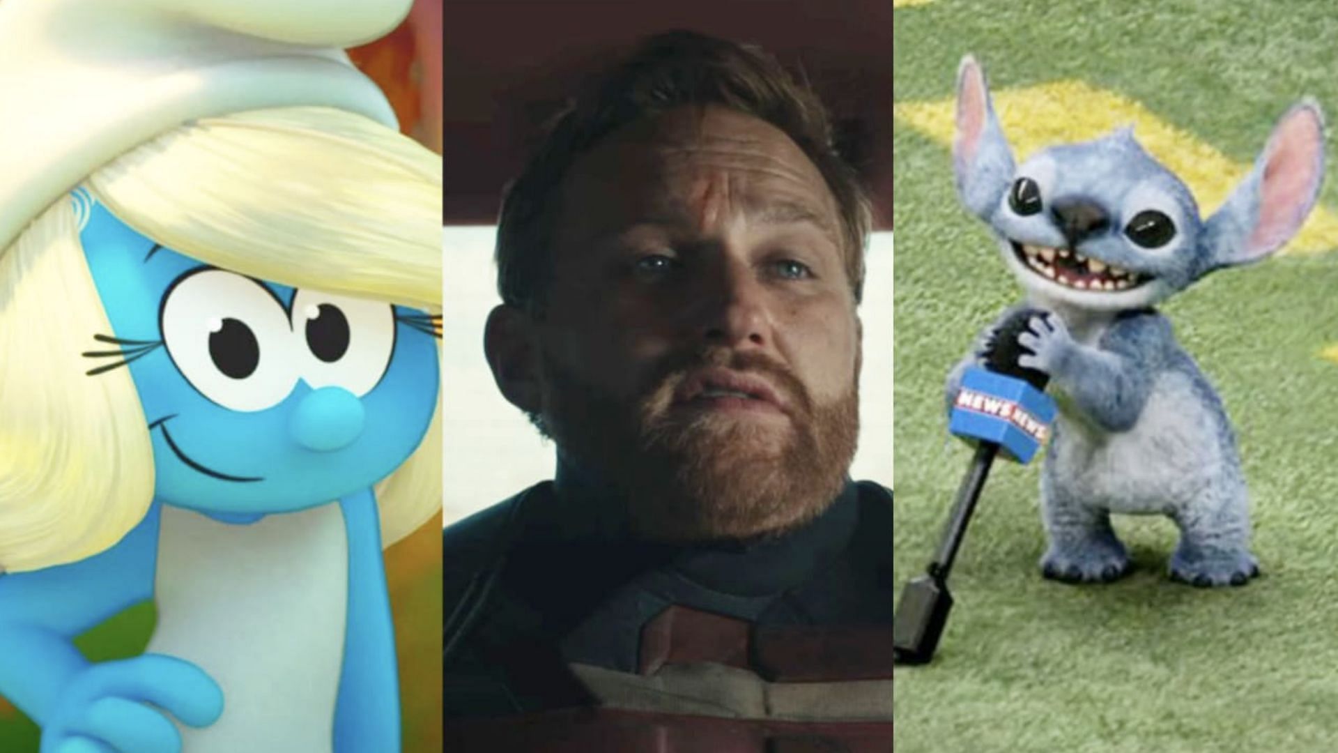 Smurfs, Thunderbolts, and Lilo &amp; Stitch (Image via Youtube / Marvel Entertainment / Paramount Pictures / Disney)