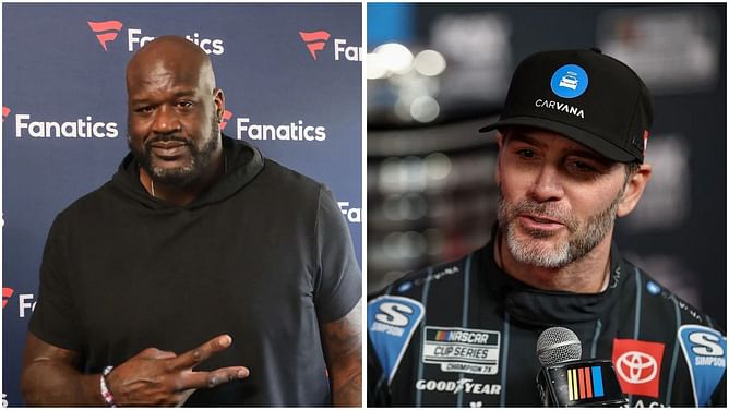 “Hey Shaq get your popcorn ready”: Jimmie Johnson hypes up $500M-worth NBA royalty after eventful Daytona 500 Qualifying