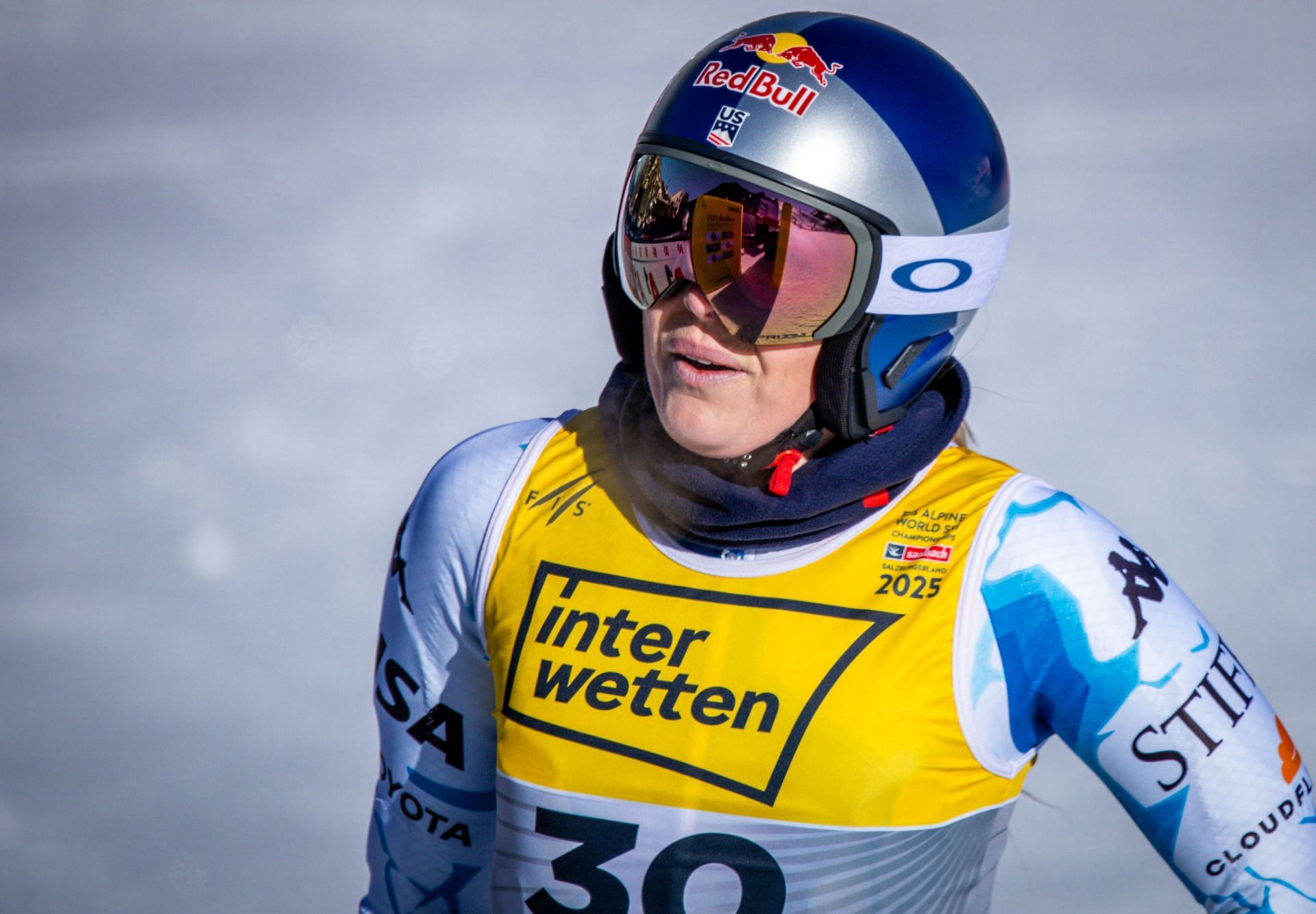 Lindsey Vonn at the World Championship during Downhill Ladies 1st Training - Source: Getty