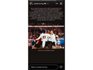 Murray's Instagram story (@harpermurrayy/IG)