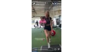 Cameron Brinks shares video of herself working out on social media. Photo Credit: Cameron Brink's IG account