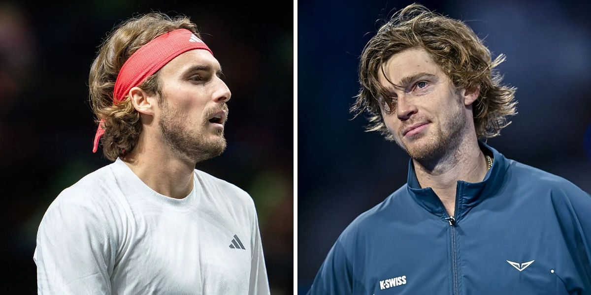 Stefanos Tsitsipas and Andrey Rublev headline Day 1 action at Dubai Tennis Championships 2025 (Source: Getty Images)