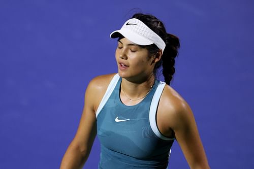 Emma Raducanu at the Dubai Tennis Championships 2025. (Photo: Getty)