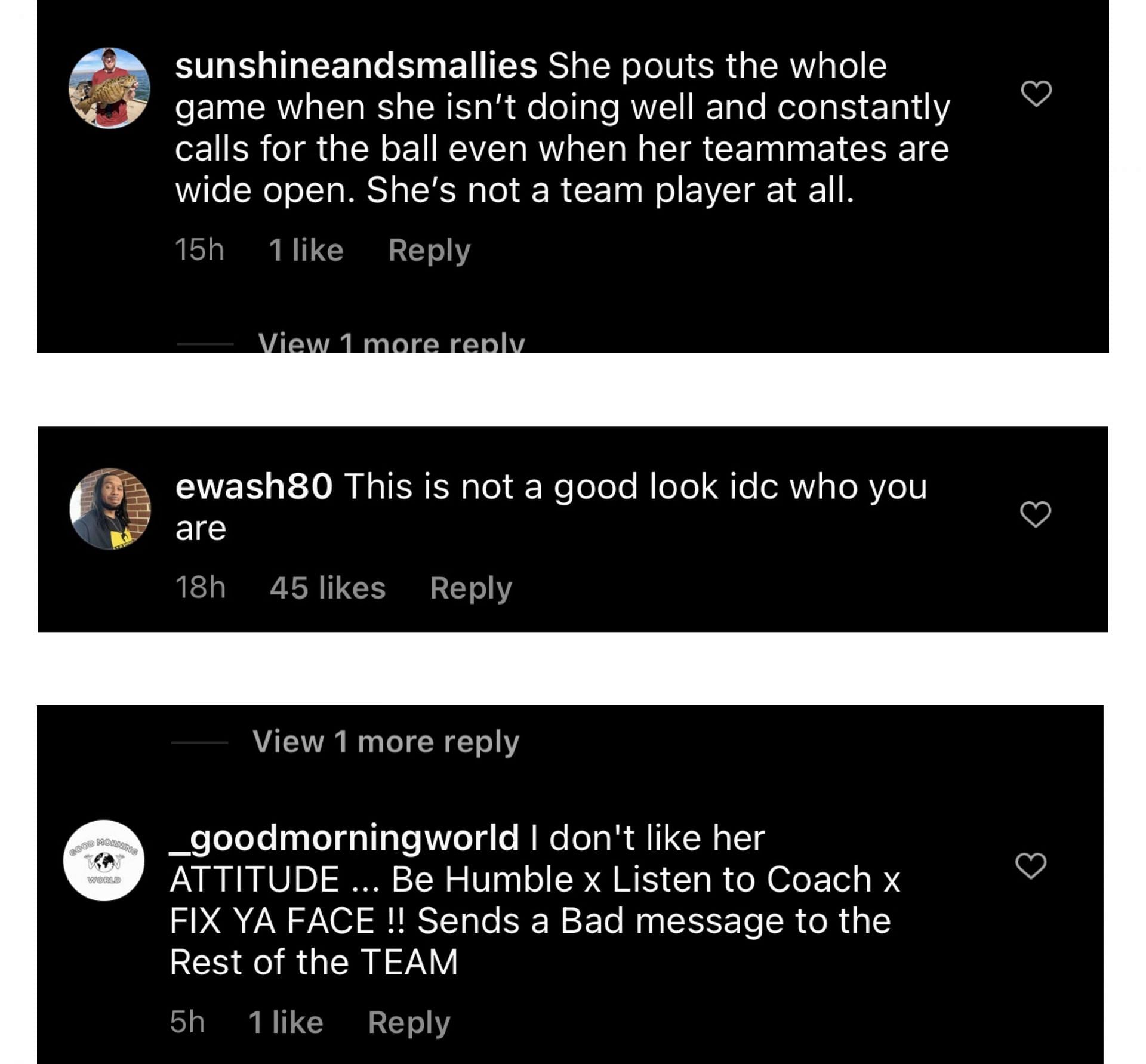 College hoops fans react to JuJu Watkins&#039; interaction with coach Lidsey Gottlieb on IG. Image via @overtimewbb